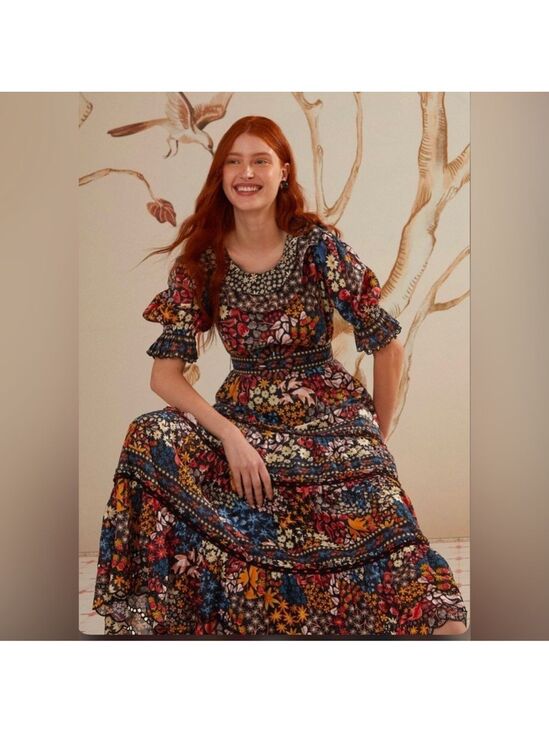 FARM Rio Dresses & Skirts - Farm Rio Black Jujus Garden Maxi Dress